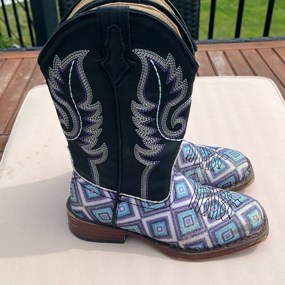 Roper Toddlers Glitter Diamonds Boots Size 11